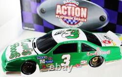 Dale Earnhardt #3 Lowes 1989 Pontiac Action Platinum Diceast Bank. Autographed