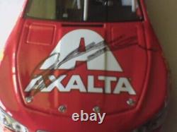 Dale Earnhardt Jr 1/24 2016 #88 AXALTA CHEVY SS Autographed by Jeff Gordon