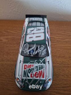 Dale Earnhardt Jr. 2011 Mountain Dew 1/24 Darrell Waltrip Dual Autographed