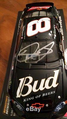 Dale Earnhardt Jr 3 Days Of Tribute Black Bud Autographed 1/24 Nascar Diecast