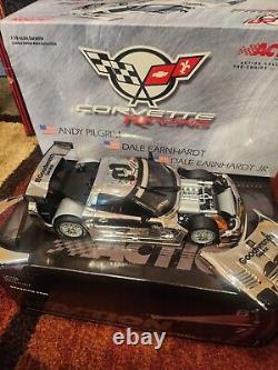 Dale Earnhardt/Jr/Andy Pilgram Corvette 1/18 Nascar Diecast Chrome 24-hour