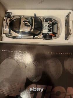 Dale Earnhardt/Jr/Andy Pilgram Corvette 1/18 Nascar Diecast Chrome 24-hour