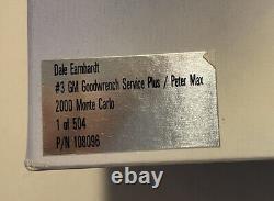 Dale Earnhardt Sr #3 Petermax 2000 Monte Carlo 1 of 504 Brushed Metal Finish