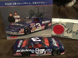 Dale Earnhardt Sr. #3 signed 1996 Monte Carlo raced in Japan WithHero Card