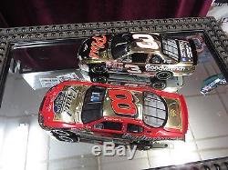 Dale Earnhardt Sr & Jr Combo Daytona 500 Winners Gold Cars 1998 & 2004