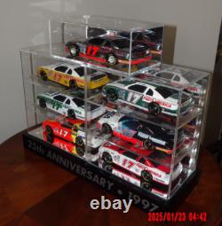 Darrell Waltrip 124 Diecast 25th Anniversary Bank 7 Pc. Set, with Display Case