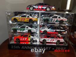 Darrell Waltrip 124 Diecast 25th Anniversary Bank 7 Pc. Set, with Display Case