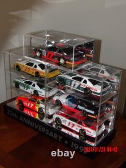 Darrell Waltrip 124 Diecast 25th Anniversary Bank 7 Pc. Set, with Display Case