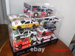 Darrell Waltrip 124 Diecast 25th Anniversary Bank 7 Pc. Set, with Display Case