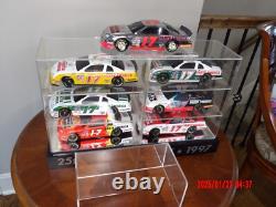 Darrell Waltrip 124 Diecast 25th Anniversary Bank 7 Pc. Set, with Display Case
