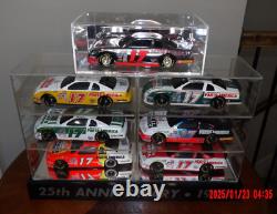 Darrell Waltrip 124 Diecast 25th Anniversary Bank 7 Pc. Set, with Display Case
