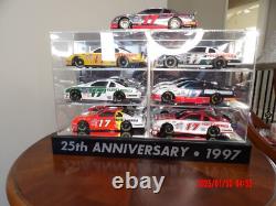 Darrell Waltrip 124 Diecast 25th Anniversary Bank 7 Pc. Set, with Display Case