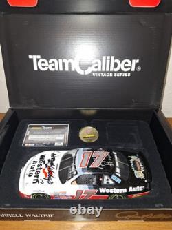 Darrell Waltrip 1991-1994 Western Auto Lumina Team Caliber 1/24 Dual Autographed
