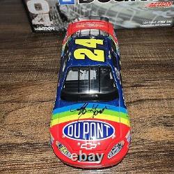 Jeff Gordon 2004 #24 Dupont Retro Rainbow Monte Carlo Action NASCAR 1/24 SIGNED