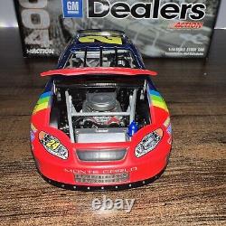 Jeff Gordon 2004 #24 Dupont Retro Rainbow Monte Carlo Action NASCAR 1/24 SIGNED