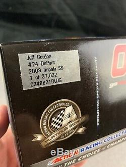 Jeff Gordon #24 NASCAR Diecast Car 124 Autograph 2008 DuPont B2 Action Racing