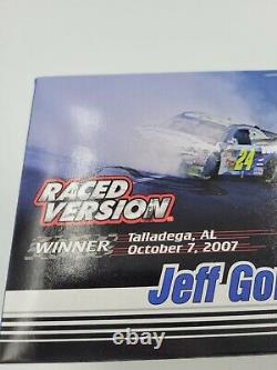 Jeff Gordon Nascar 1/24 Diecast Raced Version 2007 Talladega Win COT /3192 RARE