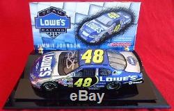 Jimmie Johnson Signed 2006 LOWE'S Preview #48 1/24 NASCAR Diecast & Display Case