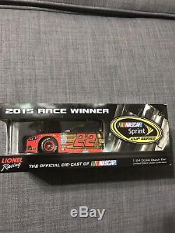 Joey Logano 2015 Daytona 500 Win 1/24 Color Chrome Shell #22 Champion Last Din