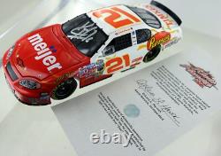 KEVIN HARVICK #21 Reeses White Chocolate Meijer Monte Carlo. Autographed