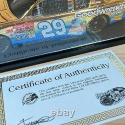 Kevin Harvick #29 E. T. Monte Carlo Action 24kt Gold 124 Diecast NASCAR withCOA