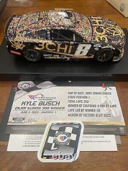 Kyle Busch, 3chi Gateway Raced Win, #8, 1/24 2023 Rcca Elite Camaro Zl1
