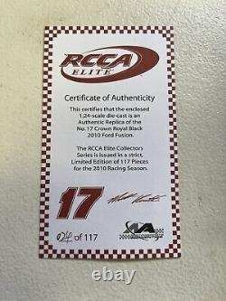 Matt Kenseth #17 Crown Black 2010 Fusion Elite 24/117