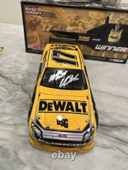 Matt Kenseth 2009 AUTOGRAPHED Daytona 500 Raced Win Nascar 1/24 Diecast DeWalt