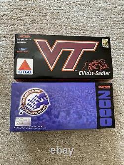 NASCAR 2000 FORD VT VIRGINIA TECH HOKIES 1/24 Elliott Sadler #21 WHITE Citgo