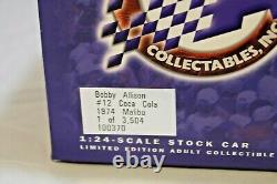 NASCAR Diecast Car 124 Bobby Allison #12 Coca Cola 1974 Chevrolet Malibu