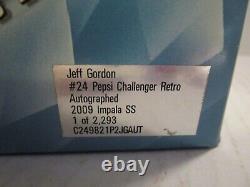 NASCAR Jeff Gordon 2009 Impala Pepsi Challenger Retro Autographed 124 Diecast