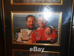 NEW DALE EARNHARDT SR & JR 124 OREO GM GOODWRENCH CARS IN DISPLAY CASE w PHOTO