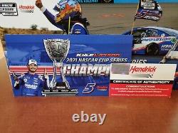 NEW Rare 2021 Kyle Larson Autographed #5 Cup Champion Stealth 124 NASCAR Action