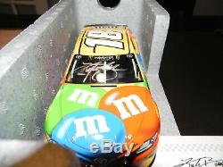 Nascar Autographed Kyle Busch 2018 M&m's Diecast Action Coa #17 Of 108