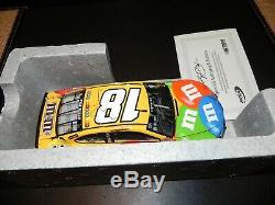 Nascar Autographed Kyle Busch 2018 M&m's Diecast Action Coa #17 Of 108