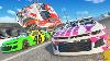 Nascar Stock Car Derby Race Leads To Big Crashes In Beamng Drive Multiplayer Mods