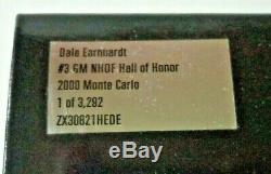 New 2000 Dale Earnhardt NASCAR Inaugural Class Hall Of Honor 1/24 Diecast Car
