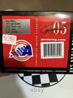 RARE Dave Blaney #07 Jack Daniel's Color Chrome 2005 1/24 Nascar Diecast