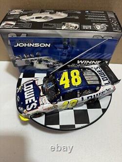 RARE Jimmie Johnson #48 Lowe's 2010 Bristol Win 1/24 Nascar Diecast READ