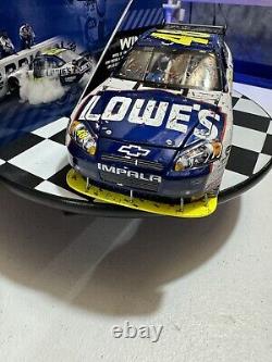 RARE Jimmie Johnson #48 Lowe's 2010 Bristol Win 1/24 Nascar Diecast READ