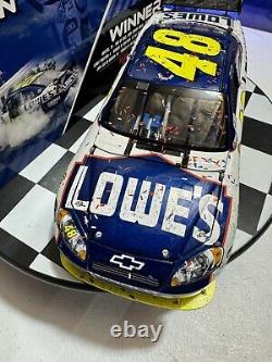 RARE Jimmie Johnson #48 Lowe's 2010 Bristol Win 1/24 Nascar Diecast READ