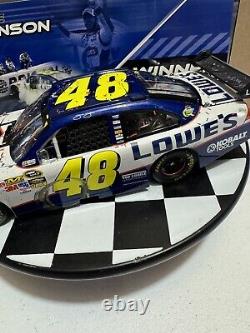 RARE Jimmie Johnson #48 Lowe's 2010 Bristol Win 1/24 Nascar Diecast READ