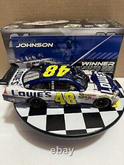 RARE Jimmie Johnson #48 Lowe's 2010 Bristol Win 1/24 Nascar Diecast READ