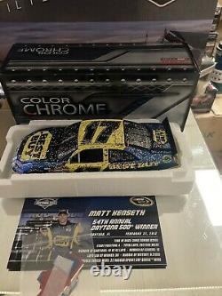 Rare! 2012 Matt Kenseth Best Buy Daytona 500 Win Color Chrome Roush Fenway 1/133