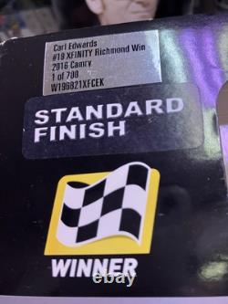 Rare! Read All 2016 Carl Edwards Xfinity Richmond Win Raced Joe Gibbs Camry