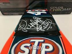 Richard Petty Autographed Nascar Diecast 2012 #43 Stp 1/24 Lionel Color Chrome