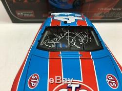 Richard Petty Autographed Nascar Diecast #43 Stp 1975 2005 Dodge Swap 2 Car Set