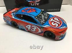 Richard Petty Dale Inman Darrell Wallace Jr Autographed 2018 #43 Stp 1/24 Elite