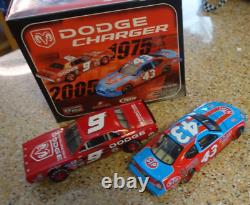 Richard Petty / Kasey Kahne #43 STP #9 Dodge Dealers Swap 2005 1975 Charger Set