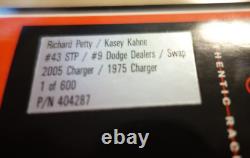 Richard Petty / Kasey Kahne #43 STP #9 Dodge Dealers Swap 2005 1975 Charger Set